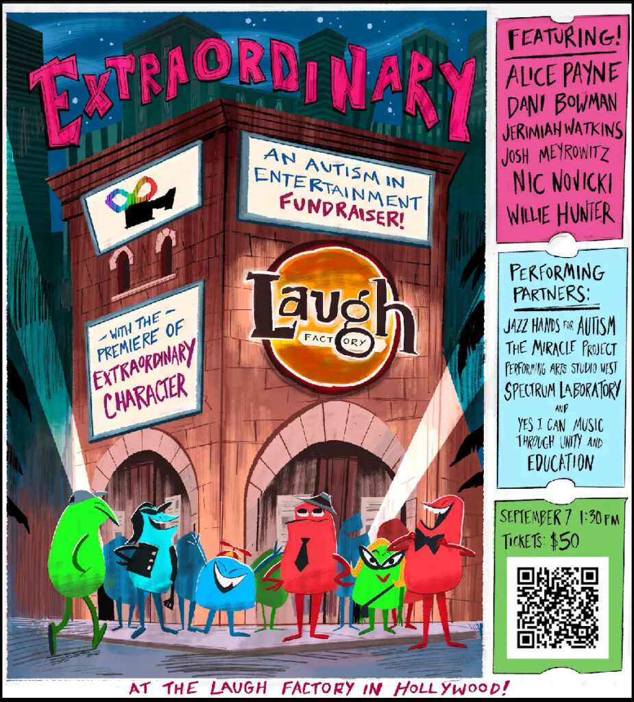 Autism in Entertainment at the Laugh Factory – Sunday Sept. 7th