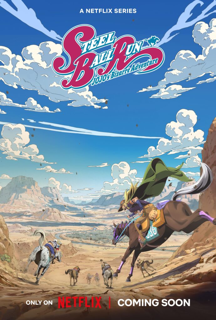 “STEEL BALL RUN Jojo’s Bizarre Adventure” Heads To Netflix 2 en us sbr main teaser vertical 27x40 rgb preupcoming 1