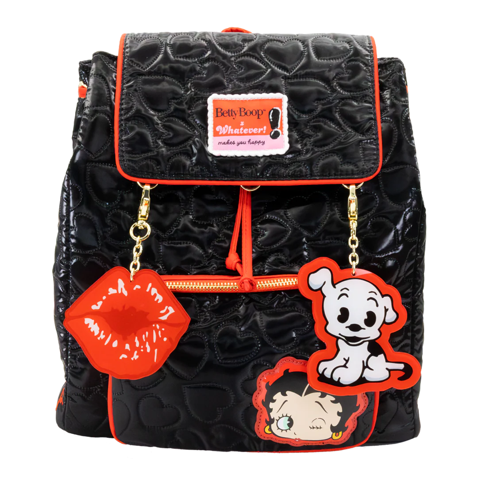 Whatever Betty Boop Charm Backpack