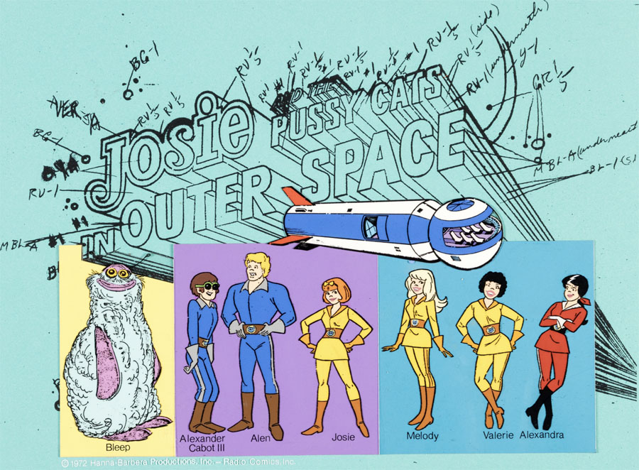 Heritage hosts "Yabba Dabba Doo! The Art of Hanna-Barbera II" Auction 4 Josie Outer Space color cel
